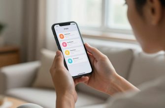 Person examining smartphone subscription notifications