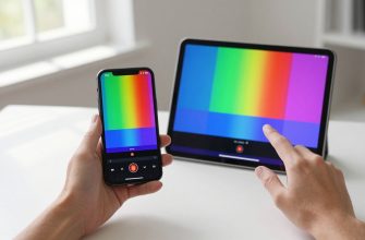 person comparing smartphone and tablet displays