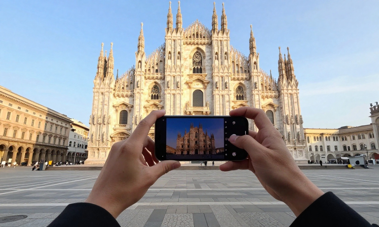 ultra-wide smartphone photography of historic building