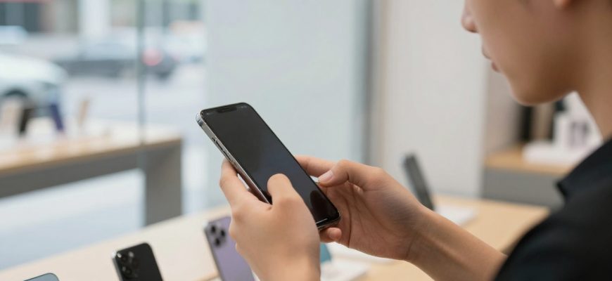 Person contemplating smartphone upgrade decision