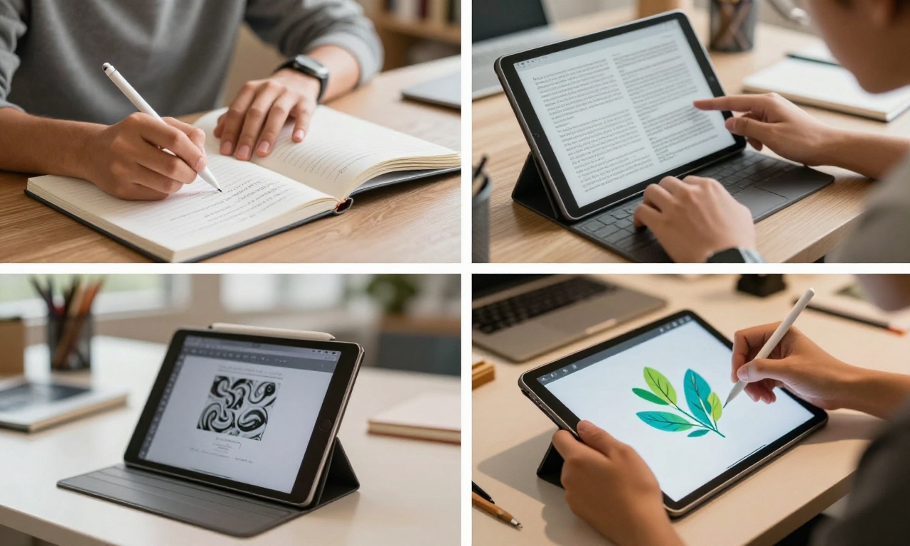 Tablet use by students and creatives