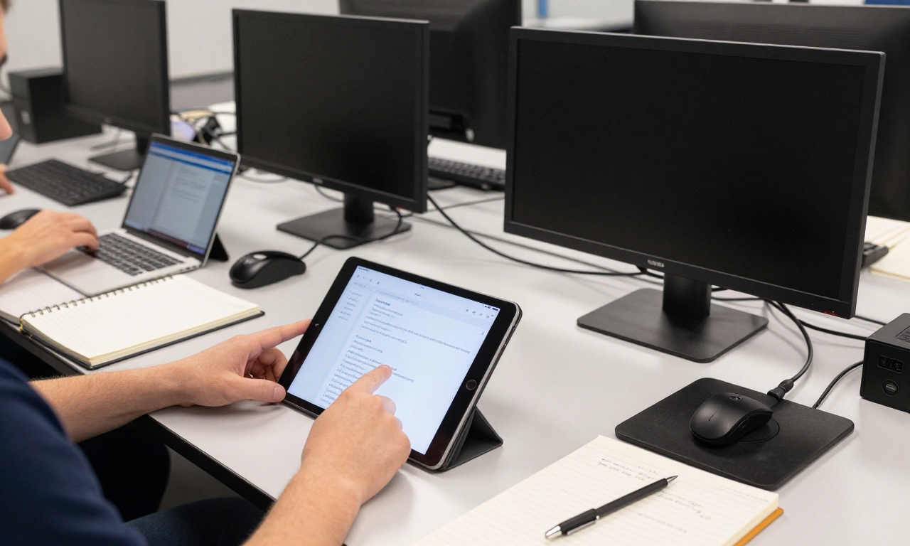 Testing methodology for tablet workflow evaluation