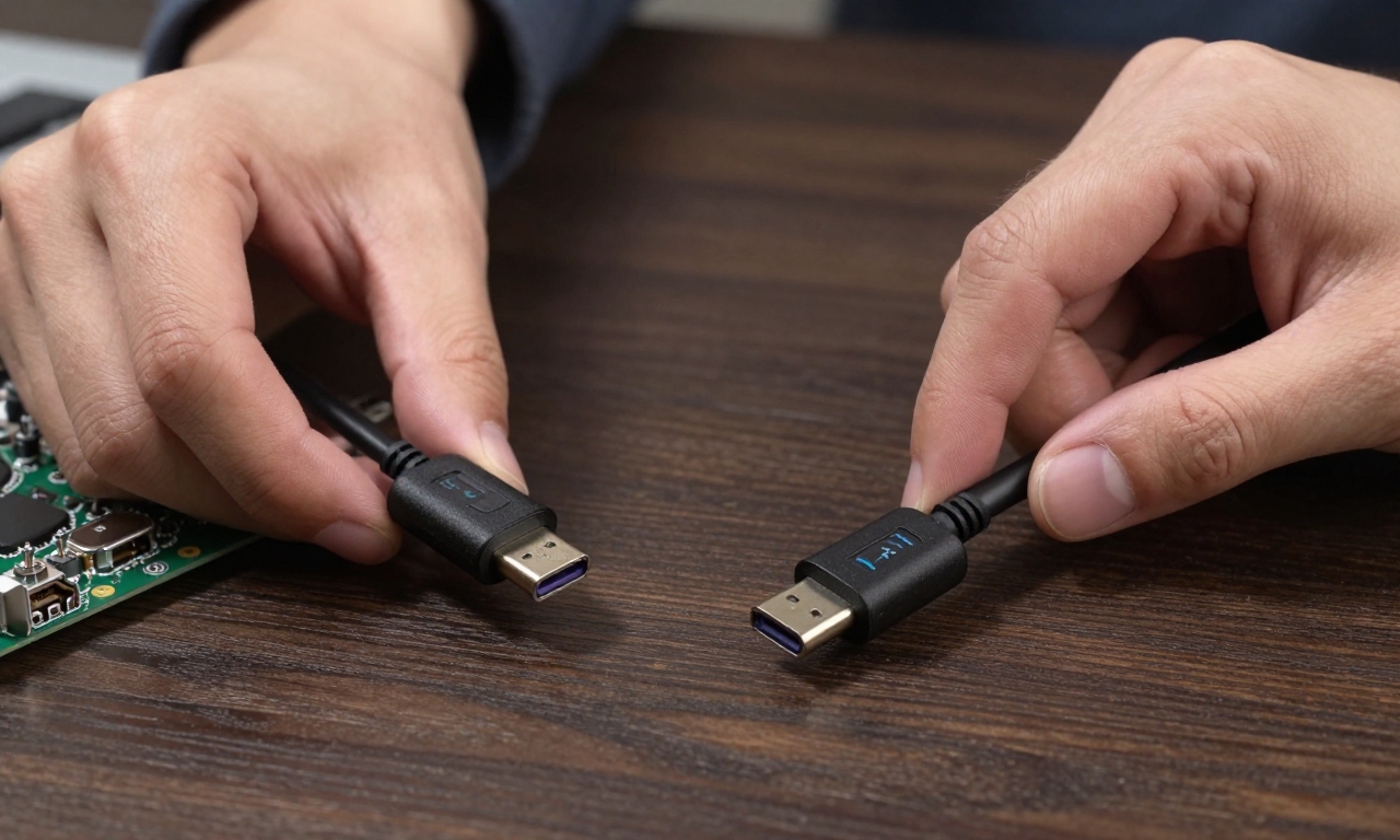 Comparison of different USB-C cables and ports