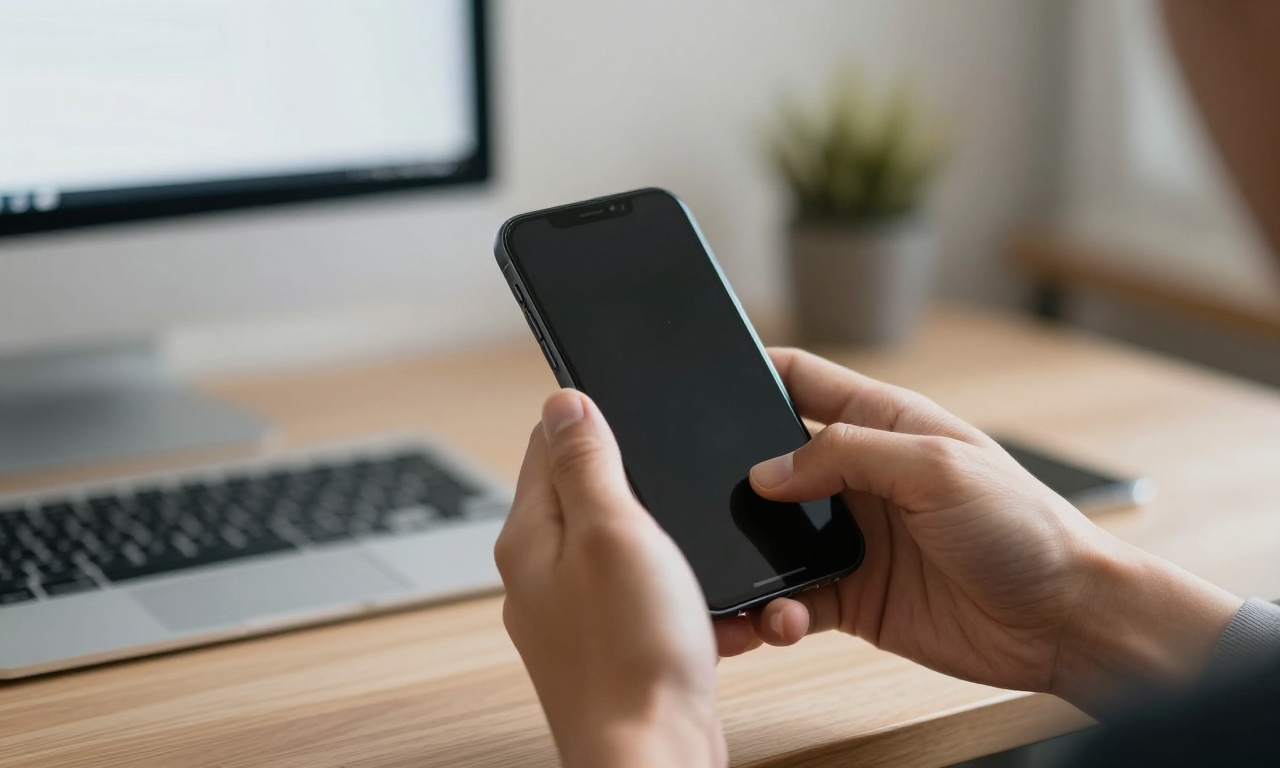 Person contemplating iPhone shutdown limitations