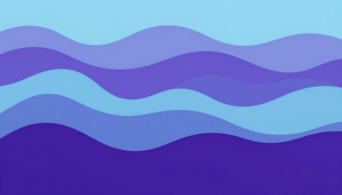 Abstract waves representing sleep stages