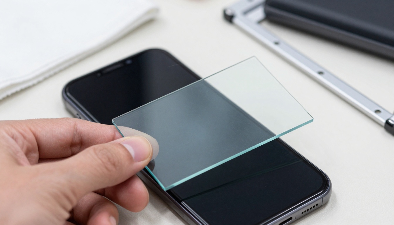 Applying tempered glass screen protector