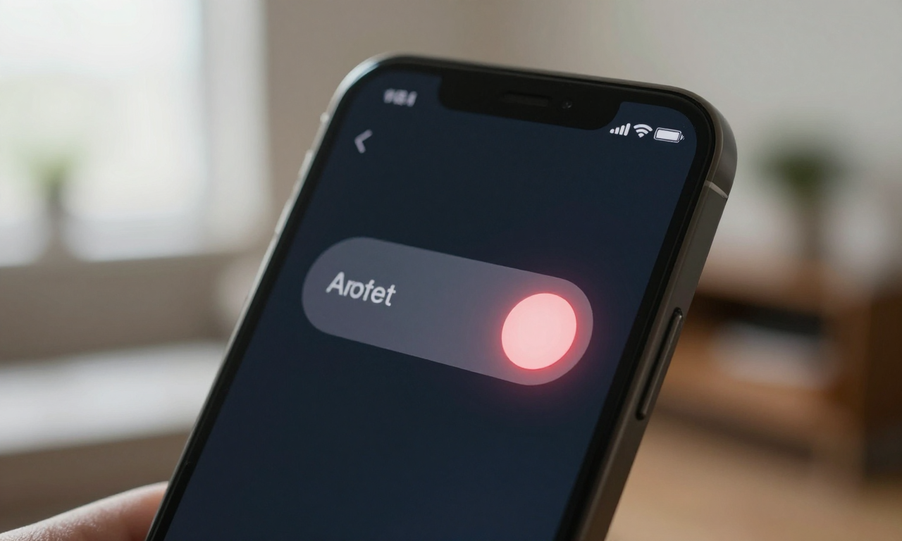 Phone settings toggle turned off