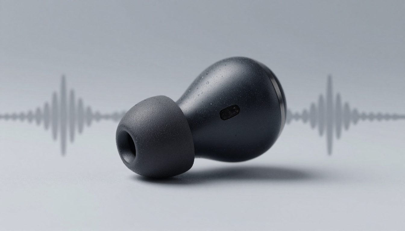 Close-up of an earbud driver