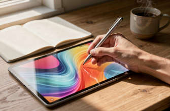 Hand writing on tablet with stylus