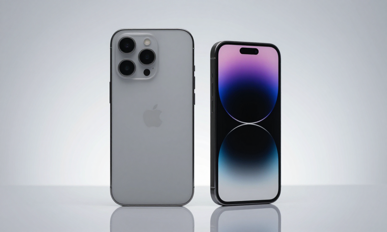 Two smartphones side by side comparing sizes