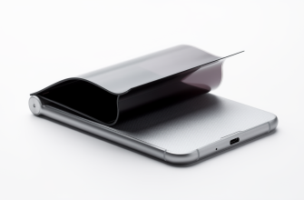 Motorola Rizr rollable prototype partially extended on a white surface