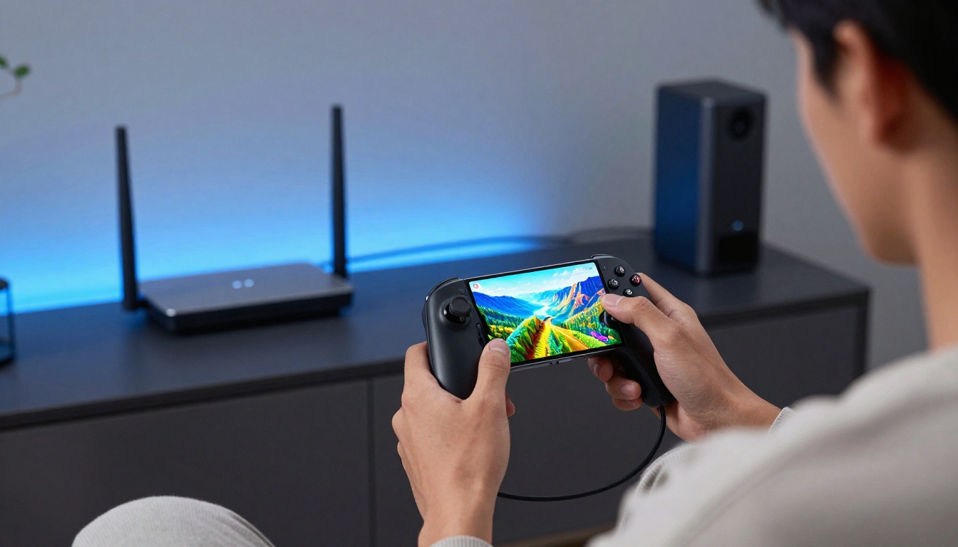 Optimized mobile cloud gaming setup with controller