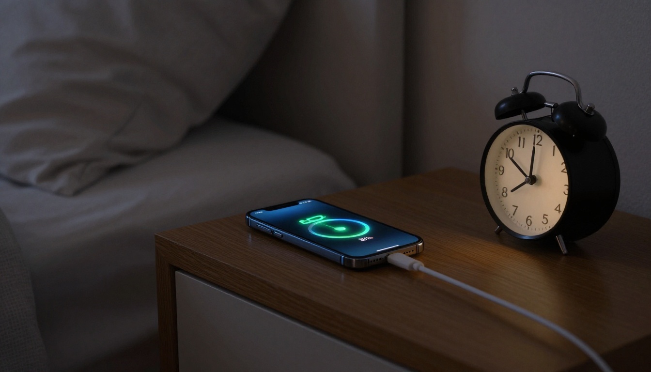 Phone charging overnight with optimized charging