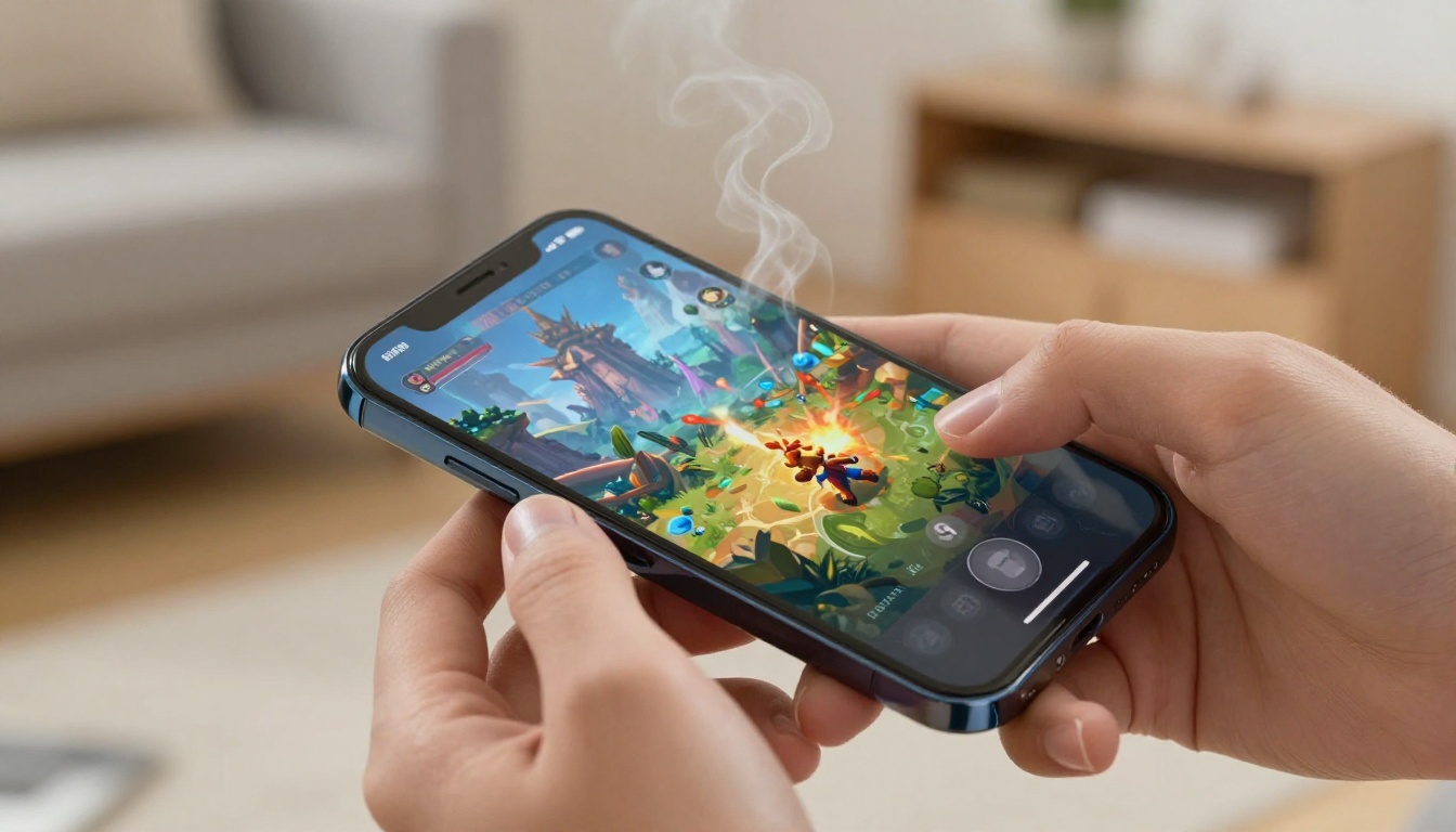 Person gaming on POCO F7 Pro with vapor chamber cooling