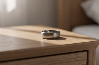 Samsung Galaxy Ring on nightstand in morning light