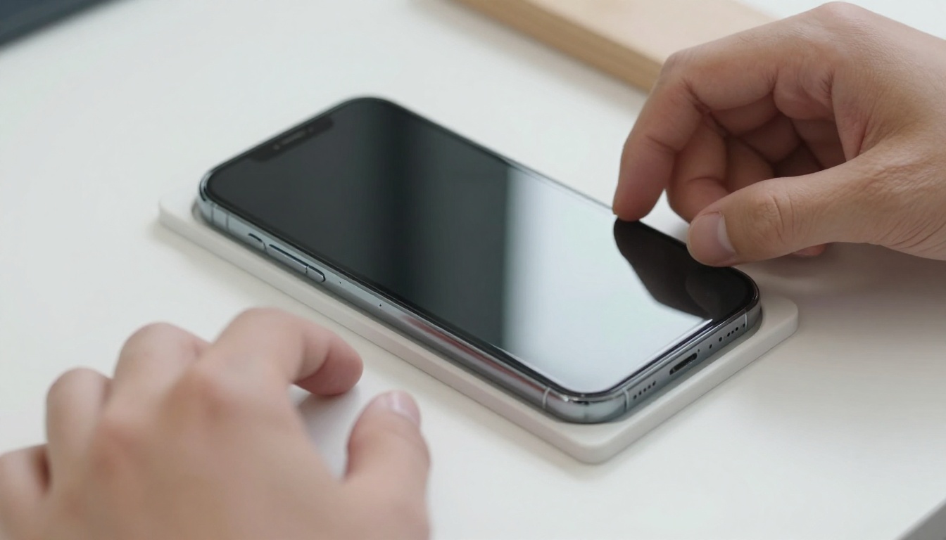 Installing a tempered glass screen protector