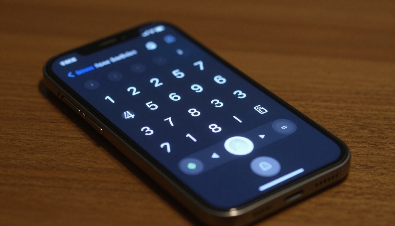 Smartphone with lock screen and fingerprint sensor
