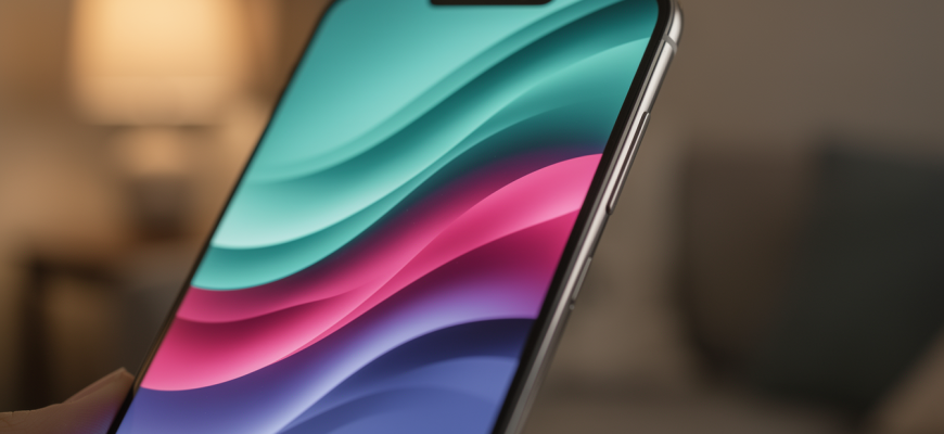 Smartphone with smooth scrolling display