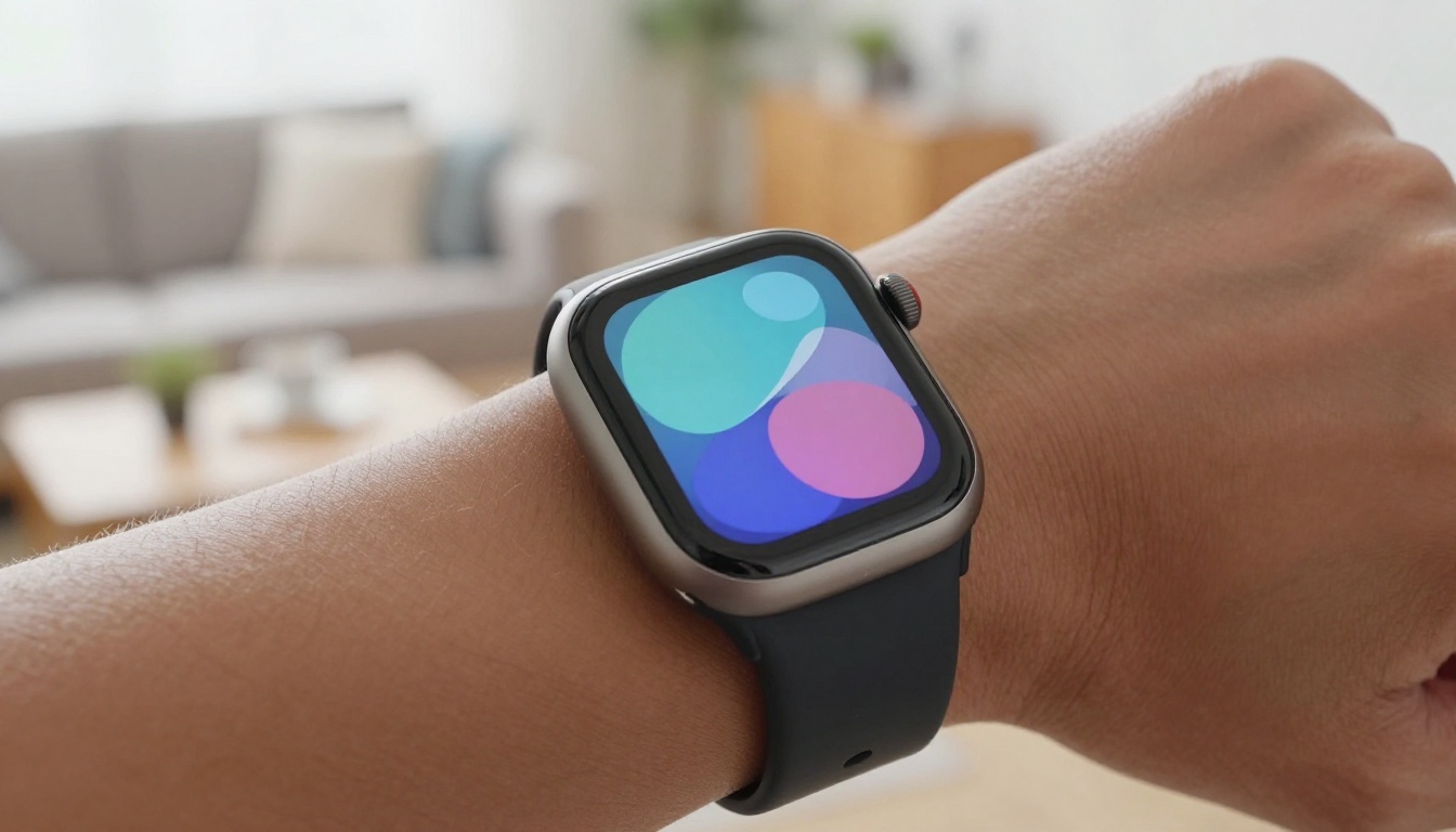 Smartwatch with abstract health data display
