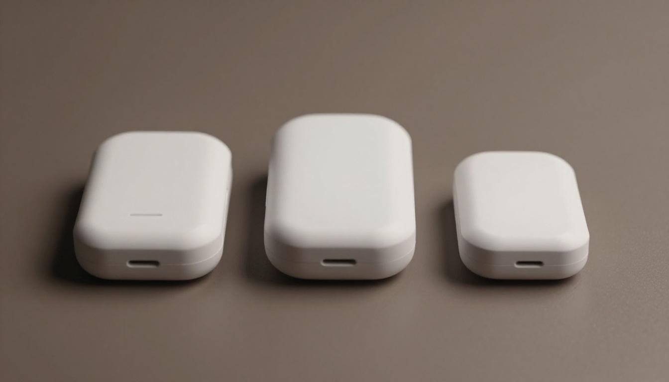 Three different Bluetooth trackers compared side by side
