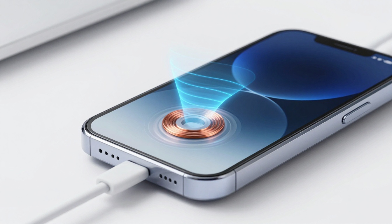 Wireless charger coil with electromagnetic field